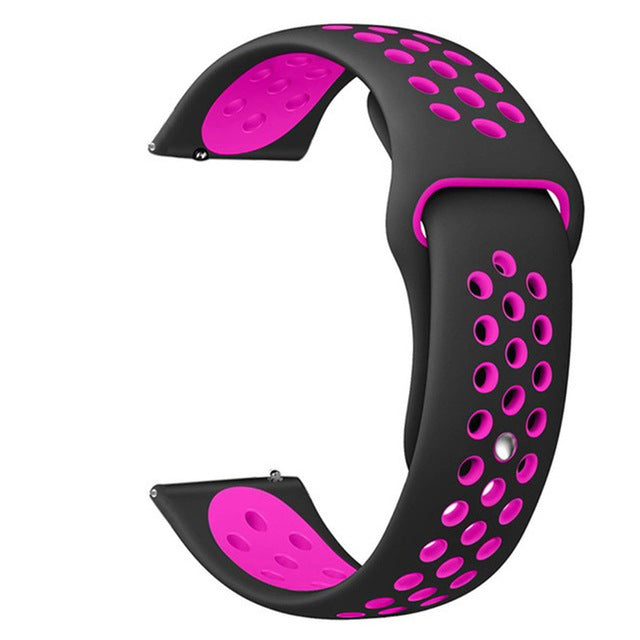 18mm 20mm 22mm Silicone band for Huawei/Withings/Samsung Galaxy/gear s3/ Amazfit Bip Smart watch replacement Strap wristbands