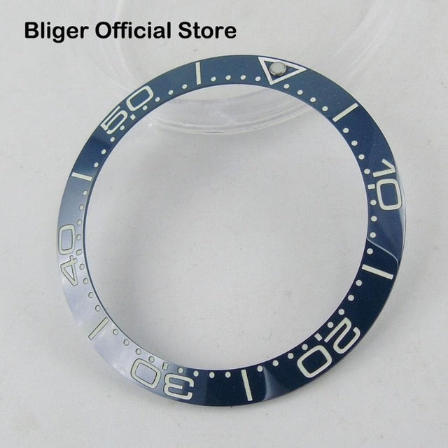 38mm Super Luminous Bezel Ring Insert Ceramic Watch Bezel Fits for Automatic Watch