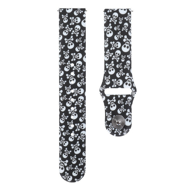 18mm 20mm 22mm Silicone band for Huawei/Withings/Samsung Galaxy/gear s3/ Amazfit Bip Smart watch replacement Strap wristbands