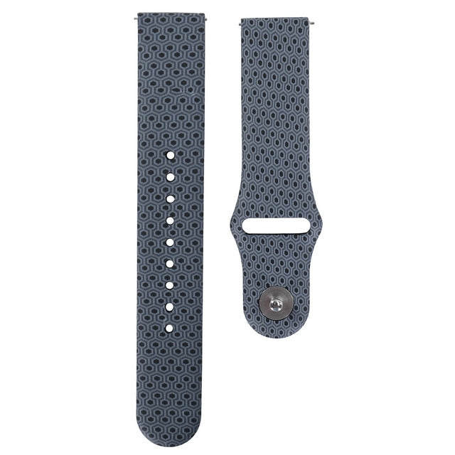 18mm 20mm 22mm Silicone band for Huawei/Withings/Samsung Galaxy/gear s3/ Amazfit Bip Smart watch replacement Strap wristbands