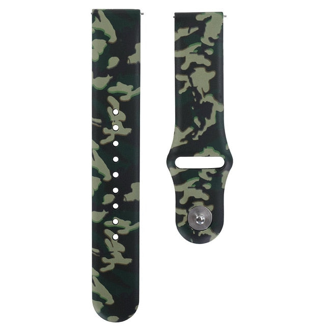 18mm 20mm 22mm Silicone band for Huawei/Withings/Samsung Galaxy/gear s3/ Amazfit Bip Smart watch replacement Strap wristbands