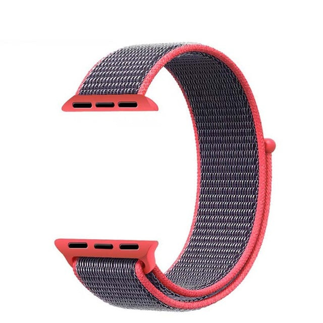 Loop woven Nylon band strap for apple watch band 42mm 38mm sport fabric nylon bracelet 44mm 40mm iwatch 5/4/3/2 watchband