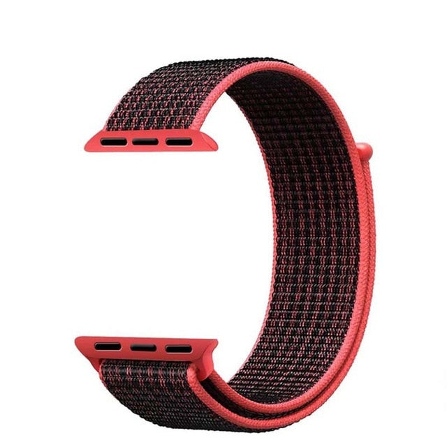 Loop woven Nylon band strap for apple watch band 42mm 38mm sport fabric nylon bracelet 44mm 40mm iwatch 5/4/3/2 watchband