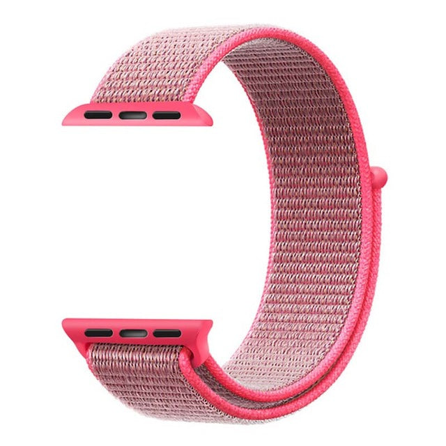Loop woven Nylon band strap for apple watch band 42mm 38mm sport fabric nylon bracelet 44mm 40mm iwatch 5/4/3/2 watchband