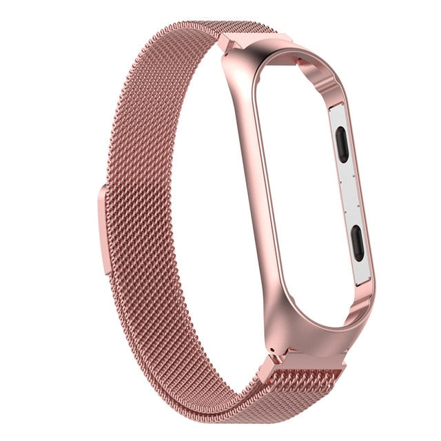 Smart Watch Strap Metal Stainless Steel Strap For Xiaomi Mi Band 3 4 Wrist Strap For Xiaomi Miband 3 4 Bracelet For Mi Band 3