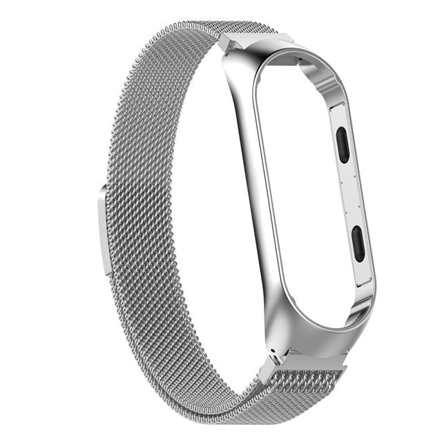 Smart Watch Strap Metal Stainless Steel Strap For Xiaomi Mi Band 3 4 Wrist Strap For Xiaomi Miband 3 4 Bracelet For Mi Band 3