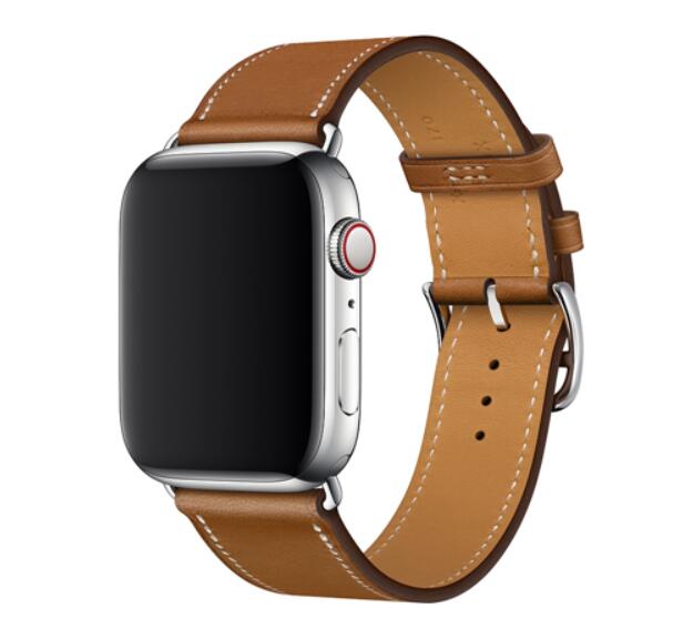 Bracelet for iwatch belt Series 5/4/3/2/1 Genuine Leather strap For Apple Watch band Single Tour 38mm 42mm 40mm 44mm