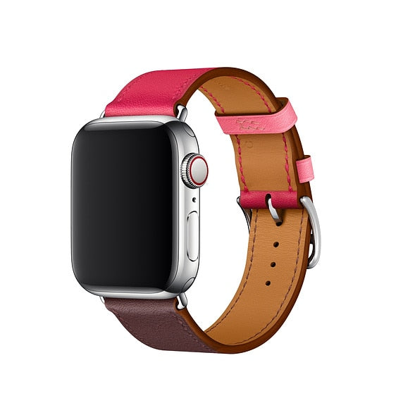Bracelet for iwatch belt Series 5/4/3/2/1 Genuine Leather strap For Apple Watch band Single Tour 38mm 42mm 40mm 44mm