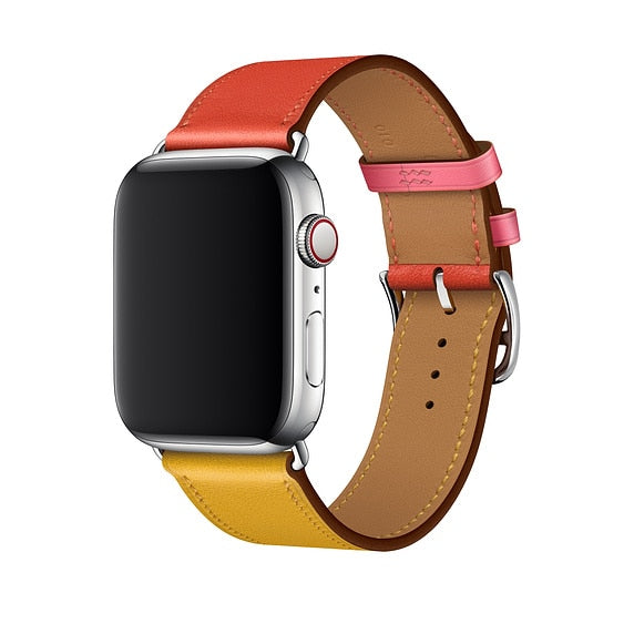 Bracelet for iwatch belt Series 5/4/3/2/1 Genuine Leather strap For Apple Watch band Single Tour 38mm 42mm 40mm 44mm