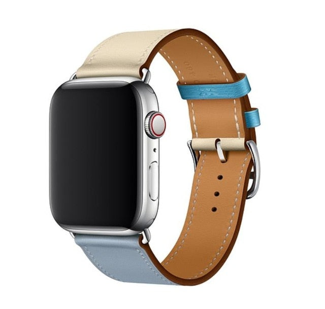 Bracelet for iwatch belt Series 5/4/3/2/1 Genuine Leather strap For Apple Watch band Single Tour 38mm 42mm 40mm 44mm