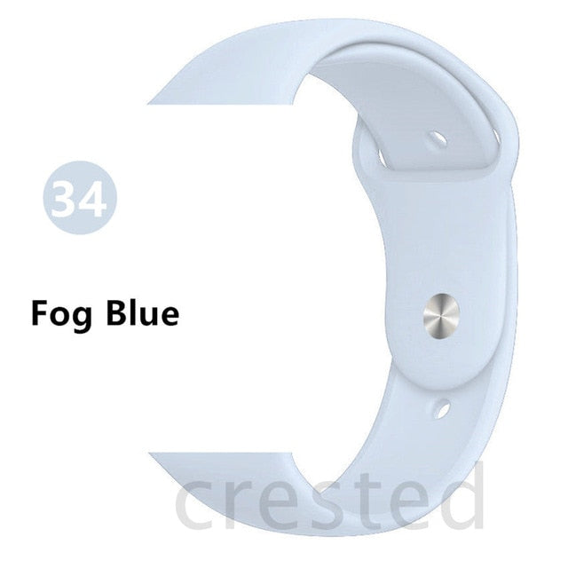 Silicone strap For Apple Watch band 44 mm/40mm iwatch Band 38mm 42mm Sport bracelet Rubber watchband for apple watch 5 4 3 2 1