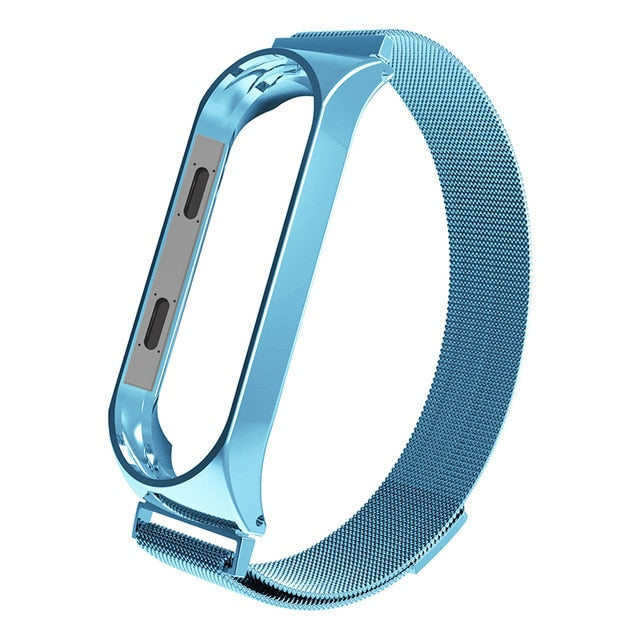 Smart Watch Strap Metal Stainless Steel Strap For Xiaomi Mi Band 3 4 Wrist Strap For Xiaomi Miband 3 4 Bracelet For Mi Band 3