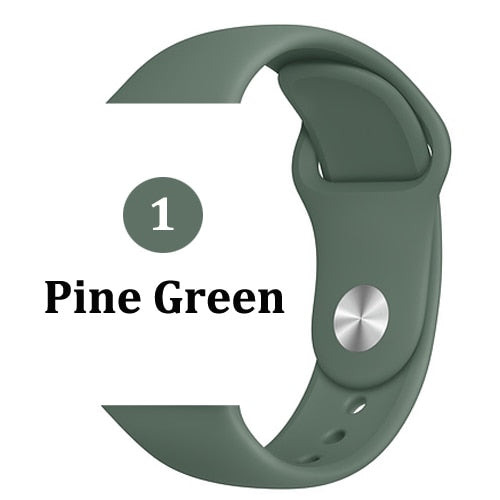 Strap for Apple watch band 42mm 38mm 44mm 40mm correa iwatch 5 4 3 2 sport silicone bracelet pulseira Apple watch 4 accessories