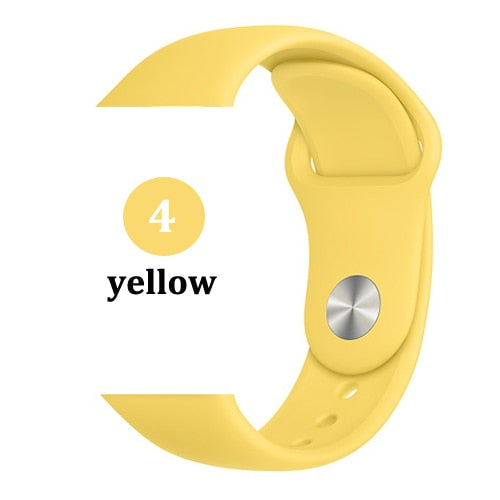 Strap for Apple watch band 42mm 38mm 44mm 40mm correa iwatch 5 4 3 2 sport silicone bracelet pulseira Apple watch 4 accessories