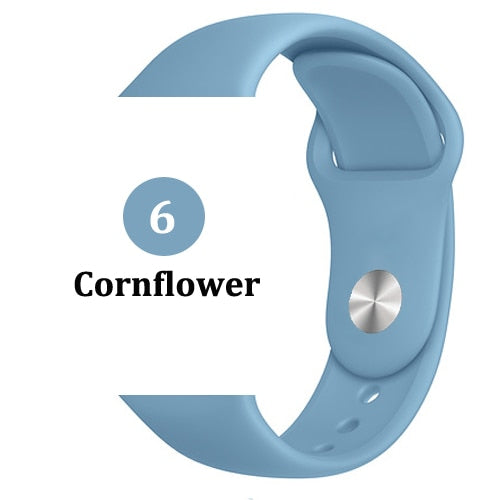 Strap for Apple watch band 42mm 38mm 44mm 40mm correa iwatch 5 4 3 2 sport silicone bracelet pulseira Apple watch 4 accessories