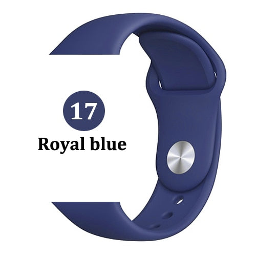 Strap for Apple watch band 42mm 38mm 44mm 40mm correa iwatch 5 4 3 2 sport silicone bracelet pulseira Apple watch 4 accessories