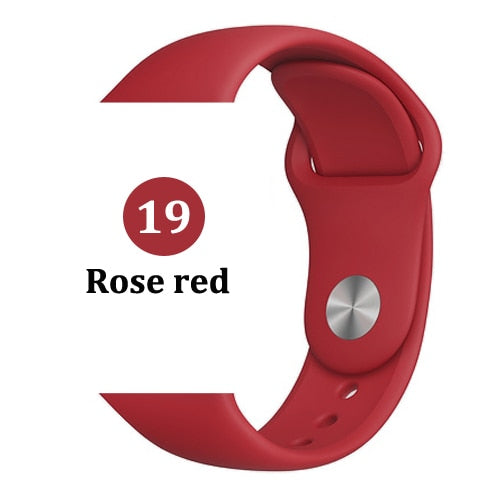 Strap for Apple watch band 42mm 38mm 44mm 40mm correa iwatch 5 4 3 2 sport silicone bracelet pulseira Apple watch 4 accessories