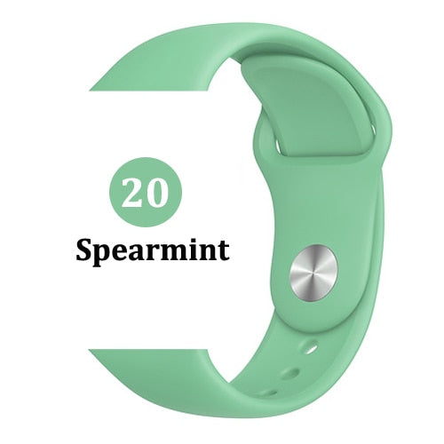 Strap for Apple watch band 42mm 38mm 44mm 40mm correa iwatch 5 4 3 2 sport silicone bracelet pulseira Apple watch 4 accessories