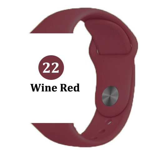 Strap for Apple watch band 42mm 38mm 44mm 40mm correa iwatch 5 4 3 2 sport silicone bracelet pulseira Apple watch 4 accessories