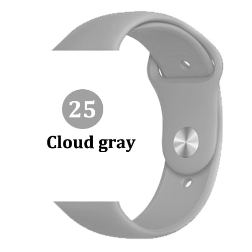 Strap for Apple watch band 42mm 38mm 44mm 40mm correa iwatch 5 4 3 2 sport silicone bracelet pulseira Apple watch 4 accessories