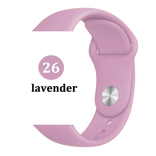 Strap for Apple watch band 42mm 38mm 44mm 40mm correa iwatch 5 4 3 2 sport silicone bracelet pulseira Apple watch 4 accessories