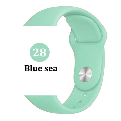 Strap for Apple watch band 42mm 38mm 44mm 40mm correa iwatch 5 4 3 2 sport silicone bracelet pulseira Apple watch 4 accessories