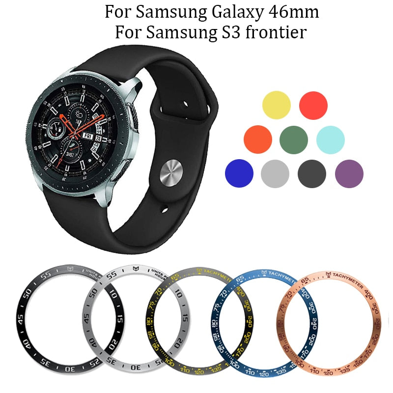 For Samsung Galaxy 46mm/Gear S3 Frontier Silicone watch band 22mm replacement watches Strap Ring Protect Case for Galaxy 46mm