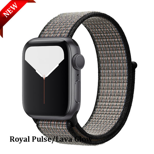 Strap For Apple Watch band 44 mm 40mm apple watch 5 4 iwatch band 5 4 42mm 38mm Sport Loop Nylon bracelet Watchband accessories