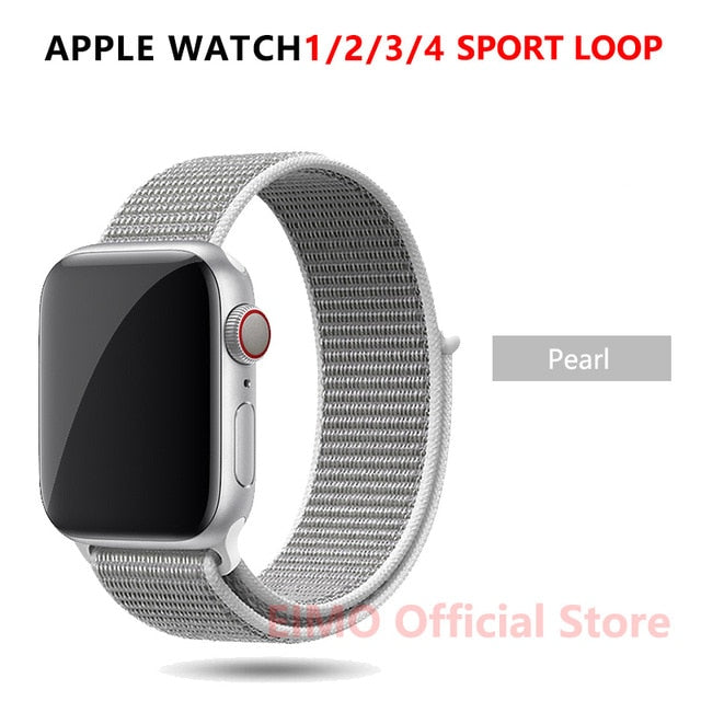 Strap For Apple Watch band 44 mm 40mm apple watch 5 4 iwatch band 5 4 42mm 38mm Sport Loop Nylon bracelet Watchband accessories
