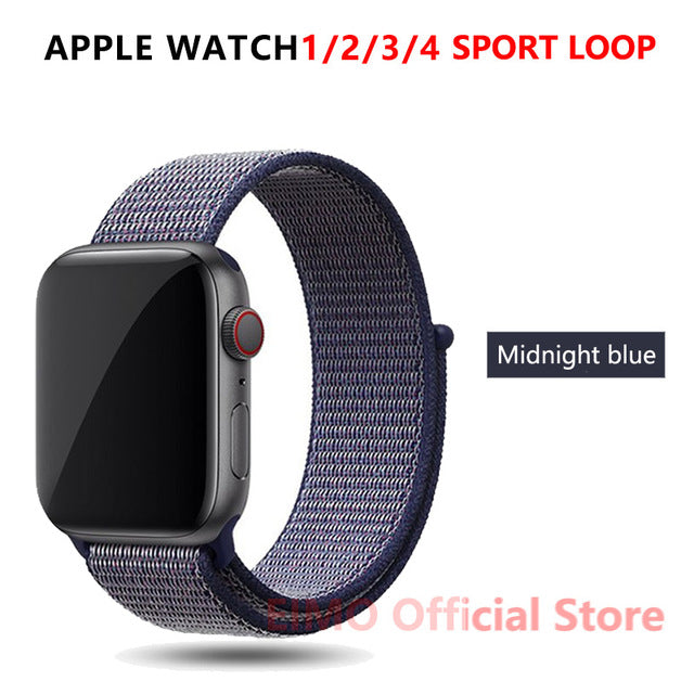Strap For Apple Watch band 44 mm 40mm apple watch 5 4 iwatch band 5 4 42mm 38mm Sport Loop Nylon bracelet Watchband accessories