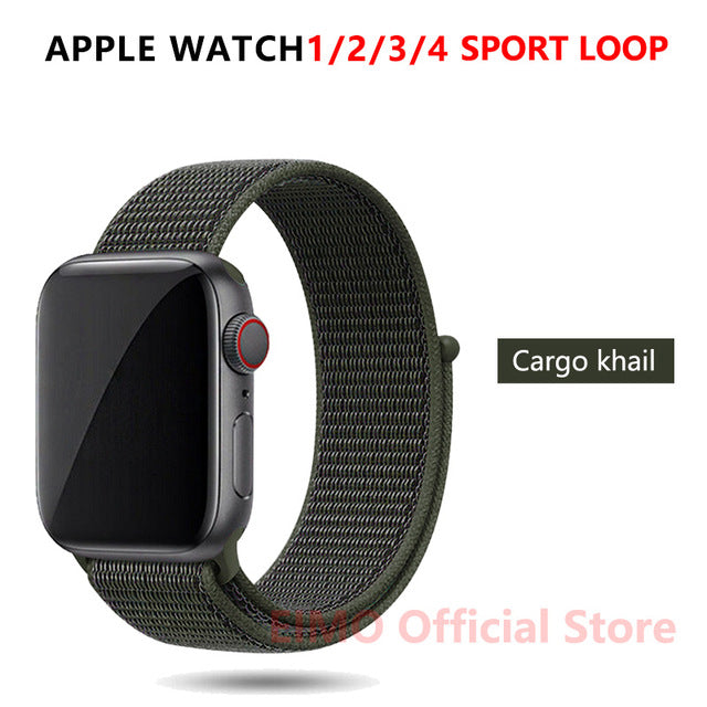 Strap For Apple Watch band 44 mm 40mm apple watch 5 4 iwatch band 5 4 42mm 38mm Sport Loop Nylon bracelet Watchband accessories