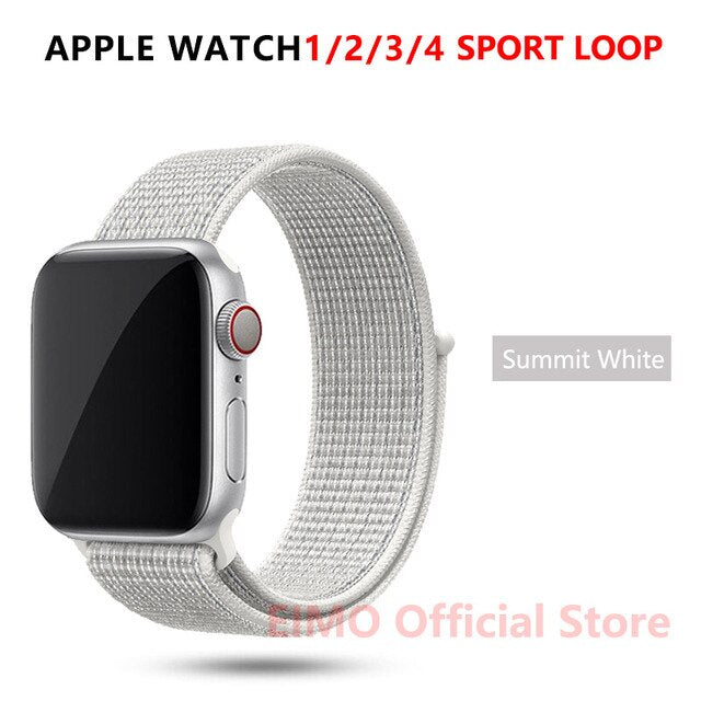 Strap For Apple Watch band 44 mm 40mm apple watch 5 4 iwatch band 5 4 42mm 38mm Sport Loop Nylon bracelet Watchband accessories
