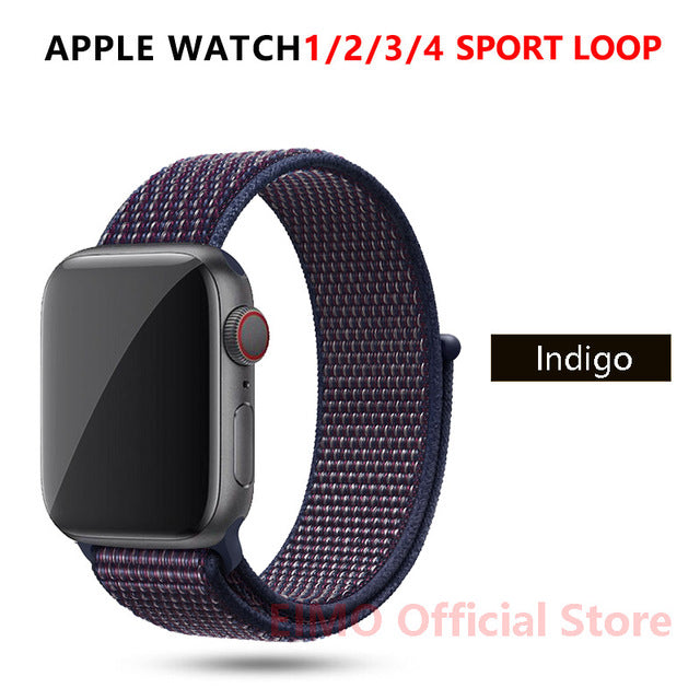 Strap For Apple Watch band 44 mm 40mm apple watch 5 4 iwatch band 5 4 42mm 38mm Sport Loop Nylon bracelet Watchband accessories