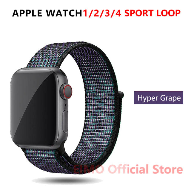 Strap For Apple Watch band 44 mm 40mm apple watch 5 4 iwatch band 5 4 42mm 38mm Sport Loop Nylon bracelet Watchband accessories
