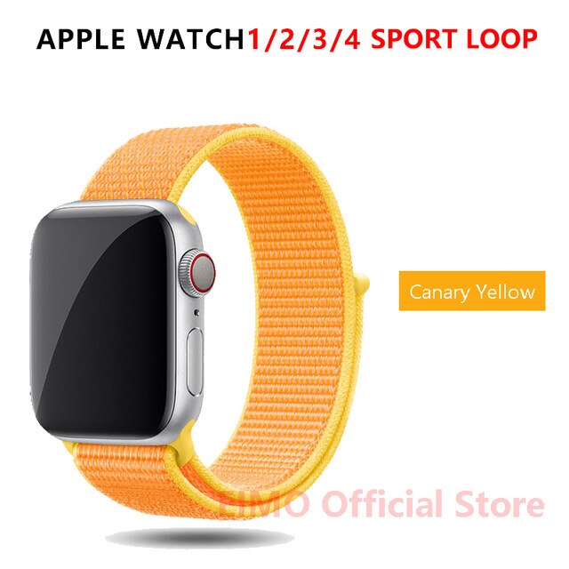 Strap For Apple Watch band 44 mm 40mm apple watch 5 4 iwatch band 5 4 42mm 38mm Sport Loop Nylon bracelet Watchband accessories