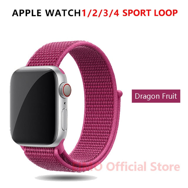 Strap For Apple Watch band 44 mm 40mm apple watch 5 4 iwatch band 5 4 42mm 38mm Sport Loop Nylon bracelet Watchband accessories