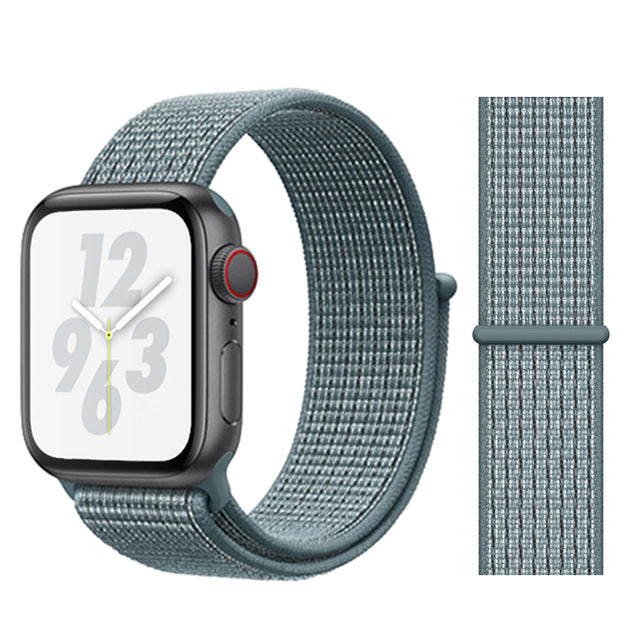 Sport Loop Strap For Apple watch band 42mm 38mm correa 5 4 44mm 40mm Iwatch series 3 2 Watchband bracelet breathable Accessories