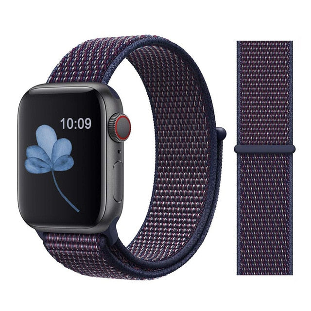 Sport Loop Strap For Apple watch band 42mm 38mm correa 5 4 44mm 40mm Iwatch series 3 2 Watchband bracelet breathable Accessories