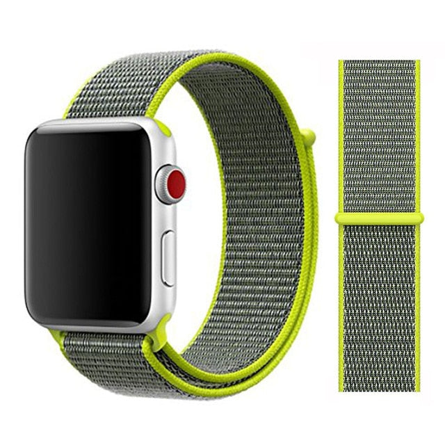 Sport Loop Strap For Apple watch band 42mm 38mm correa 5 4 44mm 40mm Iwatch series 3 2 Watchband bracelet breathable Accessories