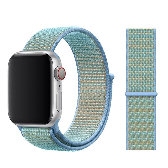 Sport Loop Strap For Apple watch band 42mm 38mm correa 5 4 44mm 40mm Iwatch series 3 2 Watchband bracelet breathable Accessories