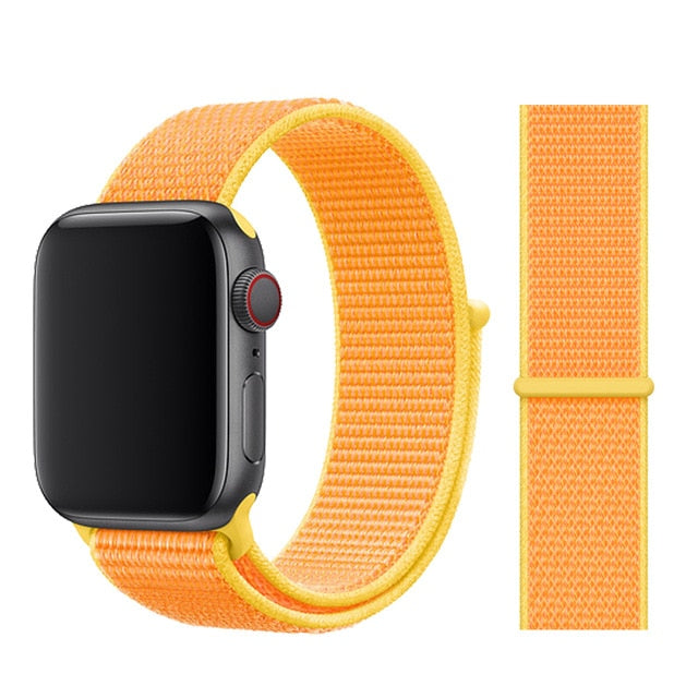 Sport Loop Strap For Apple watch band 42mm 38mm correa 5 4 44mm 40mm Iwatch series 3 2 Watchband bracelet breathable Accessories
