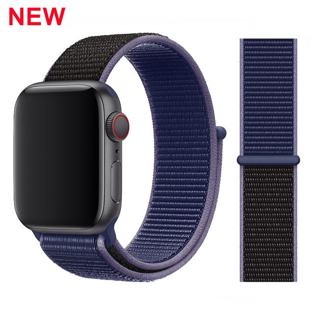 Sport Loop Strap For Apple watch band 42mm 38mm correa 5 4 44mm 40mm Iwatch series 3 2 Watchband bracelet breathable Accessories