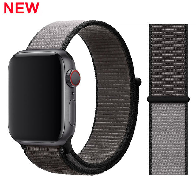 Sport Loop Strap For Apple watch band 42mm 38mm correa 5 4 44mm 40mm Iwatch series 3 2 Watchband bracelet breathable Accessories
