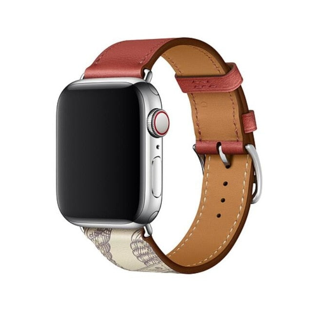 Bracelet for iwatch belt Series 5/4/3/2/1 Genuine Leather strap For Apple Watch band Single Tour 38mm 42mm 40mm 44mm