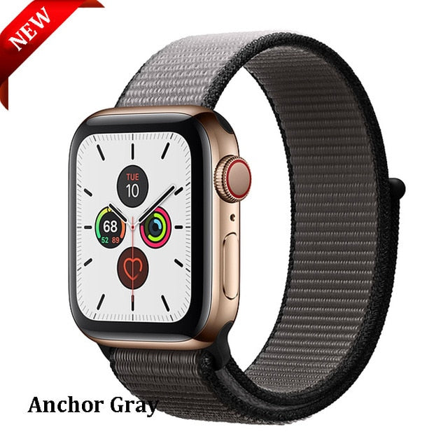 Sport Loop Strap For Apple Watch band 44 mm 40mm apple watch 4 5 3 2 iwatch band 42mm 38mm nylon correa bracelet Belt Watchband