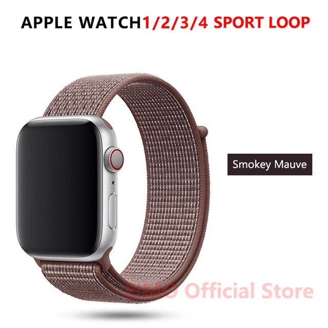 Sport Loop Strap For Apple Watch band 44 mm 40mm apple watch 4 5 3 2 iwatch band 42mm 38mm nylon correa bracelet Belt Watchband