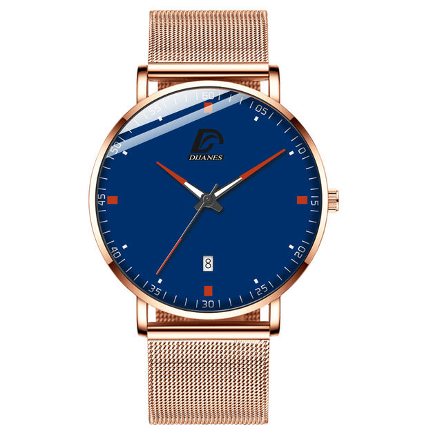 2020 Fashion Mens Business Minimalist Watches Luxury Ultra Thin Stainless Steel Mesh Belt Analog Quartz Watch relogio masculino