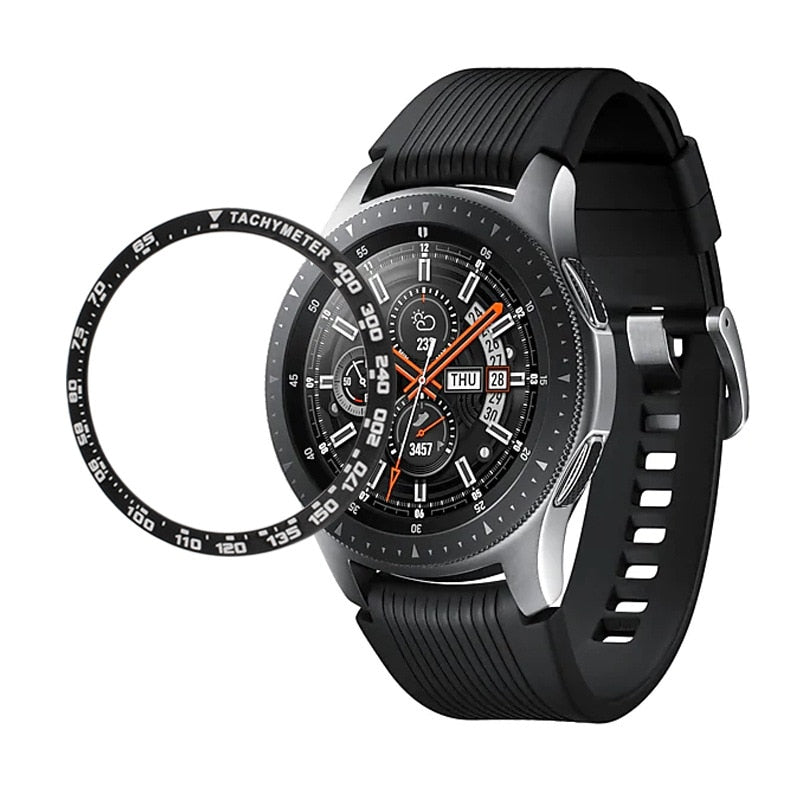 Gear S3 Frontier case For Samsung Galaxy Watch 46mm 42mm band strap sport Metal Adhesive Cover Anti watch accessories 46/42 mm 3