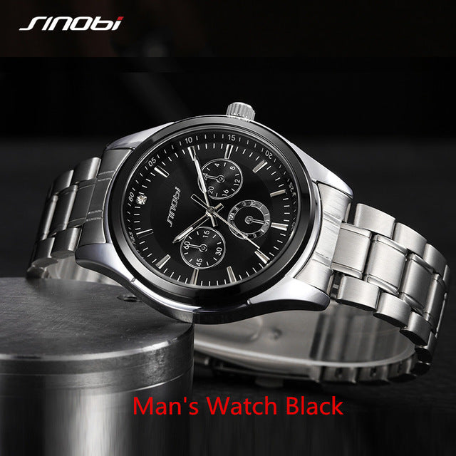 SINOBI Women Watch Elegant Brand Famous Luxury Silver Quartz Watches Ladies Steel Antique Geneva Wristwatches Relogio 2019 Gift