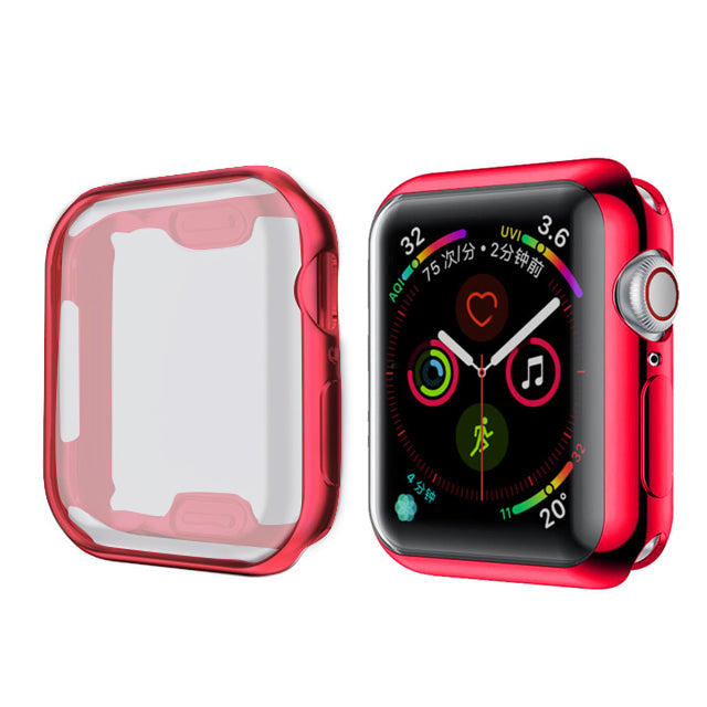 Watch Cover case For Apple Watch series 5 4 3 2 1 band case 42mm 38m 40mm 44mm Slim TPU case Protector for iWatch 4 44mm